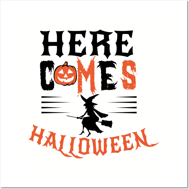 Here Comes Halloween Wall Art by joshp214